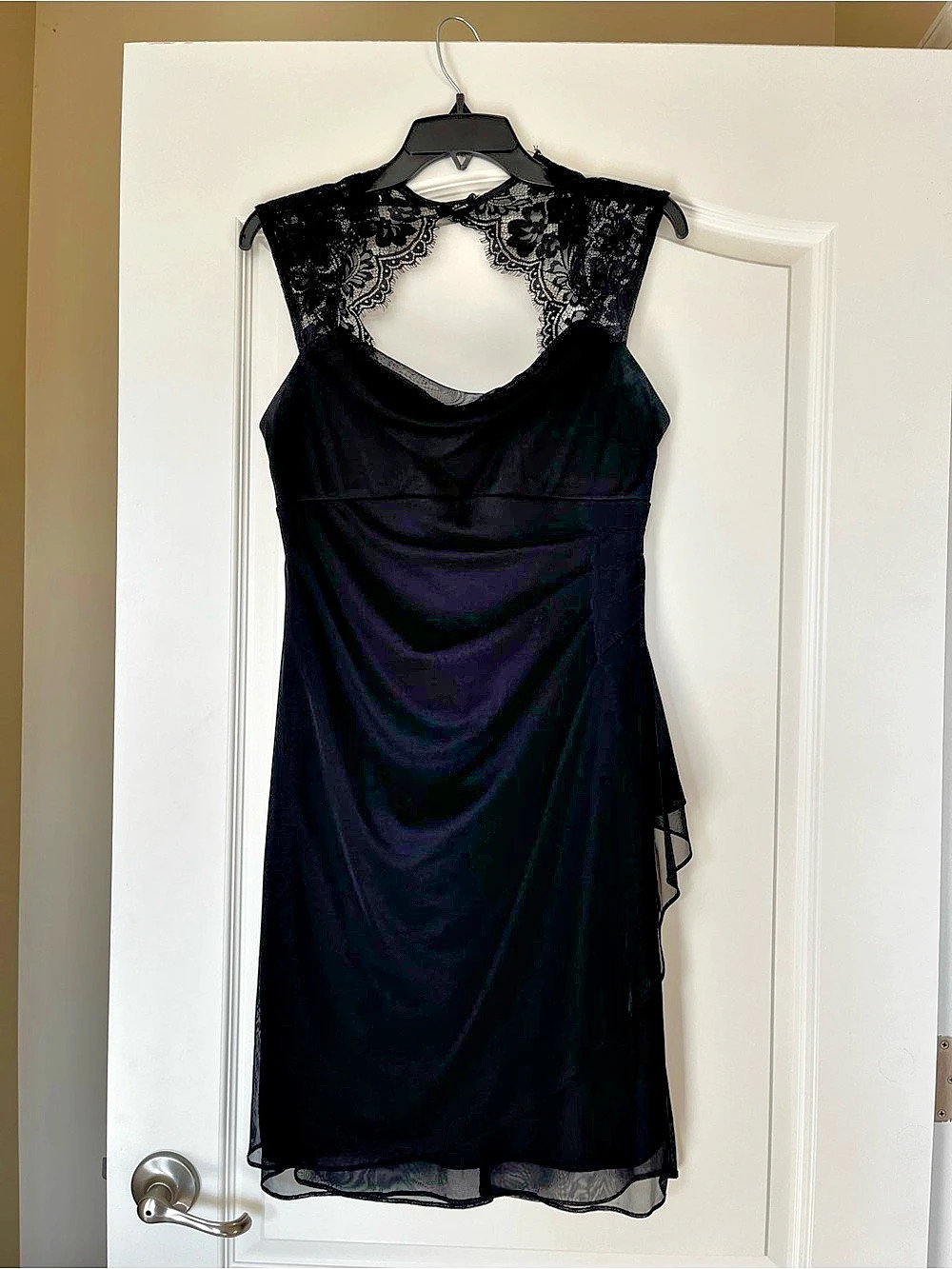 Scarlett Black Lace Neck Mini Dress Like New